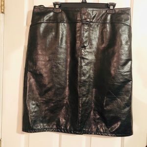 Leather skirt